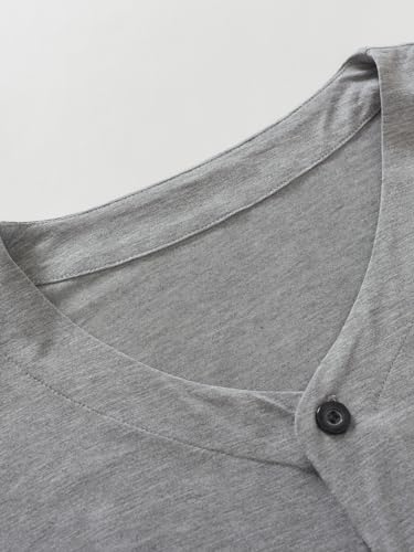 Latuza Men's Viscose Pajama Top Button Up Sleep Shirt3