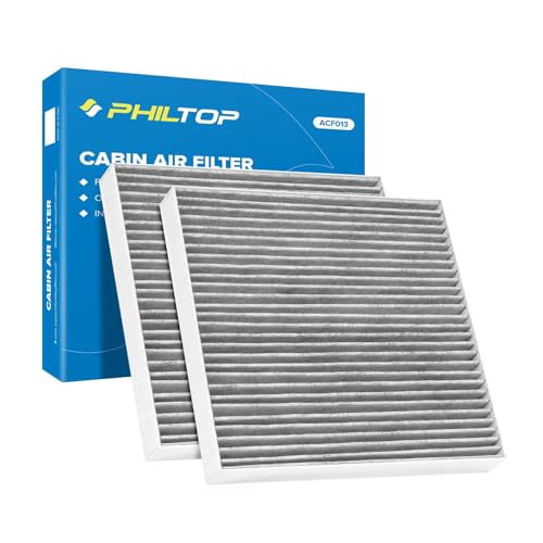 PHILTOP Cabin Air Filter, Pack of 2 Replacement for CF10134, CP134, BE-134, Accord, Civic, Odyssey, CR-V, Pilot, MDX, TSX, Ridgeline, RDX, Includes Activated Carbon