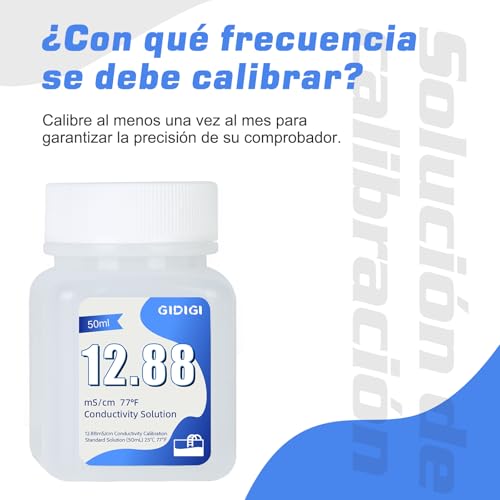 Miniatura 4 de Solución De Calibración De Ce Tds 4 X 50 Ml De 12,88 Ms Cm, Solución De Calibración De Conductividad De 12880 S Cm, Ideal Para La Calibración De Alta Precisión De Medidores De Tds, Ce Y Salinidad