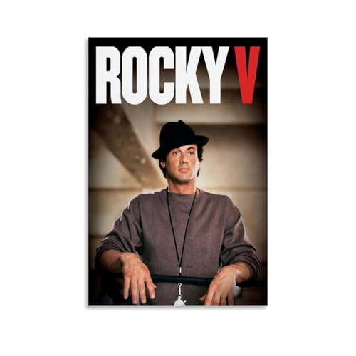 Yuesene Poster décoratif sur toile Rocky Balboa vintage pour chambre à coucher - 30 x 45 cm