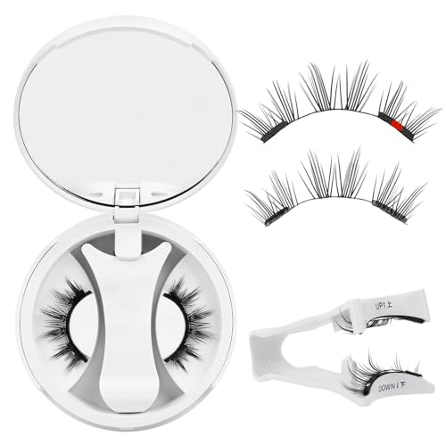 QUEWEL Magnetic Eyelashes with Applicator Reusable No Glue Needed Magnetic Lashes Cat Eye Natural Look Lashes Kit Easy to Wear and Remove(NZH I)