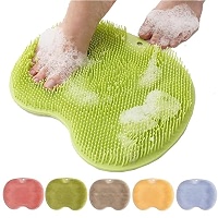 Tapis de Douche pour Pieds,Ventouses Murales Antidérapantes en Silicone pour Le Nettoyage du Dos des Pieds,pour Hommes et Femmes Tapis de Douche pour Pieds,Ventouses Murales Antidérapantes en Silicone pour Le Nettoyage du Dos des Pieds,pour Hommes et Femmes