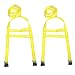 CESS Two (2X) DEMCO Car Basket Straps Adjustable Tow Dolly Wheel Net Tire Flat Hook