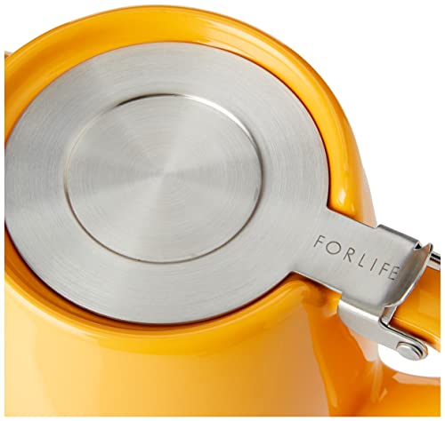 Image of Forlife Stump Teapot 530 mL, Mandarin, Ceramic