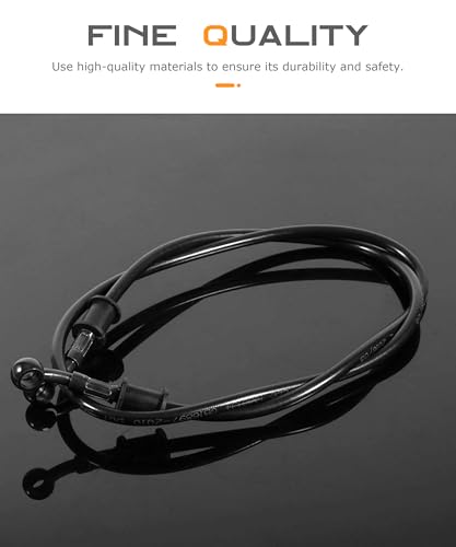 Flaconi 3FT/4FT Motorrad Bremsschlauch,bremsschlauch,bremsschlauch vorne,Motorrad Kupplung Bremsschlauch,Stahlflex Bremsleitung Bremskupplung Ölschlauch für Fahrrad Enduros Motocross Motorrad (900mm)