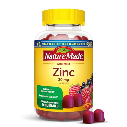 Nature Made Zinc Supplements 30 mg Per Serving 60 Zinc Gummies