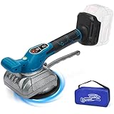 2IN1 Akku Fliesenrüttler für Makita 18V Akku, Akku Fliesen Vibrationsgerät mit 5 Gänge Einstellbare Geschwindigkeit, 100kg Haftkraft, 20-200 cm Fliesenlege für Fliesen, Böden(ohne Akku)
