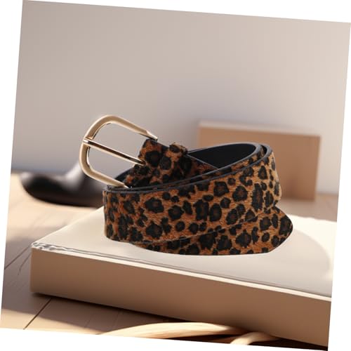 NOLITOY Leopard Print Wide Belt for Women Adjustable Statement Girdle for Casual Formal Boho Outfits Versatile Fashion Accessory for Any Occasion4