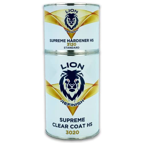 WAGA PAINT S.R.L. Trasparente Carrozzeria Antigraffio LT.1 LION REFINISH Supreme Clear Coat HS3020 Acrilico Lucido Brillante, Catalizzatore 500ML (Standard)