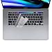 Produktbild NUPO Tastaturschutz Kompatibel mit MacBook Pro 16'',Hauchdünner Tastatur Schutzfolie Cover Haut für MacBook Pro 16 Zoll Silikon Laptop Abdeckung Transparent,EU Layout, TPU Klar