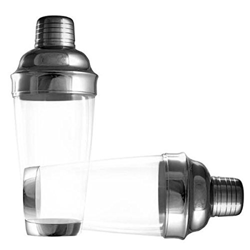 Coqueteleira Inox Caipirinha Copo 400ML de Acrilico Bar Bebida Festa Coquetel (ZF2230)