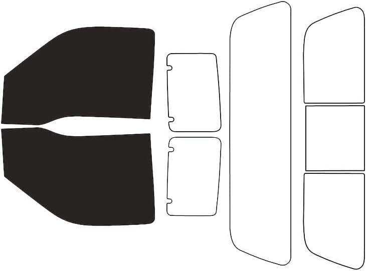 Rvinyl Window Tint Kit Compatible with Ford F-250 2008-2016 2 Door - Black 20% - Single Ply No Bubble Film - Do it Yourself Vehicle Front Precut Kit