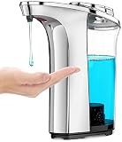 Automatic Soap Dispenser, Touchless Hand Free Soap Dispenser for Liquid 17.6oz/500ml Large Capacity
