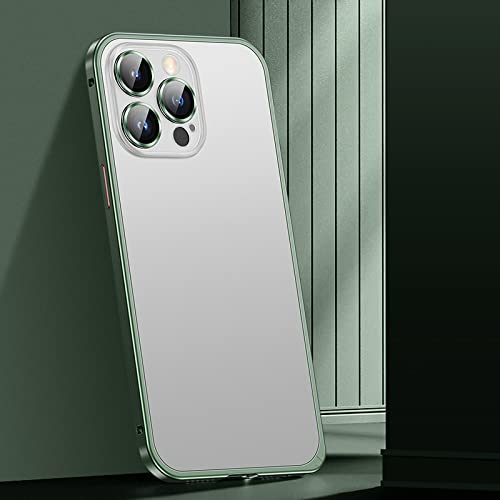 Carcasa magnética ALUKAP verde para iPhone 14 Plus ideal para viajes y fotos