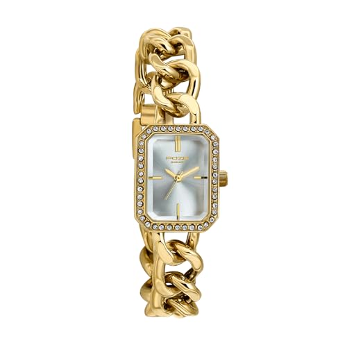 Image of Sonata Poze 7 Analog Silver Dial Silver Brass Strap Watch for Women - SP80157YM01