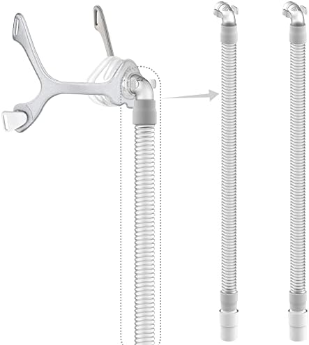 2 Packs Replacement Tubing Assembly Compatible with Respironics WISP, Only Short Tube with Elbow and Swivel, Quick Release& Noise Free