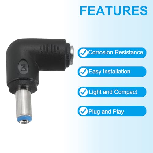 Adaptador de conector de alimentación DC PATIKIL 4 piezas miniatura 5