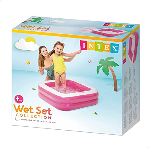 Image of V24 Wetset Collection Inflatable Square Pools for Kids 1 to 3 Years Old | Big Bath Kiddie Pool for Summer (Play Box Pool)