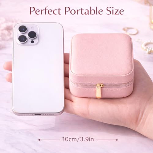 Image of Personalized Jewellery Organizer Case for Women | Custom Name Travel Jewelry Box with Ring, Earring & Necklace Storage | Compact, Elegant Gift for Girls & Women (Cute Propose)