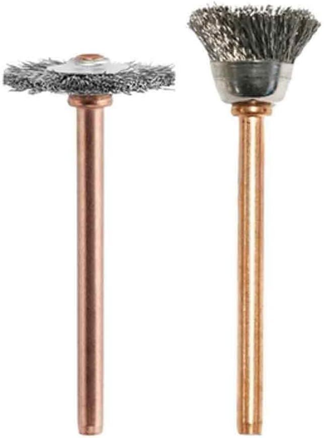 448 2-Piece Stainless Steel Brush Set Ideal for Removing Rust and Corrosion, Polishing Metal Surfaces