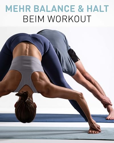 Fit-Flip Yoga Handtuch rutschfest mit Noppen - hygienische Auflage für Yogamatte - Yogatuch schnelltrocknend aus Mikrofaser für Sport Matte und Fitness - Pilates Handtücher (185 x 63 cm – Jade)