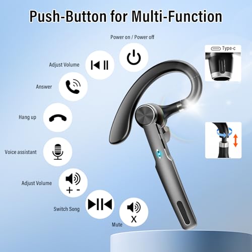Auricular Bluetooth Inalámbrico Mono G2 Negro miniatura 7