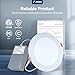 Amico 24 Pack 6 Inch 5CCT Ultra-Thin LED Recessed Ceiling Light with Junction Box, 2700K/3000K/3500K/4000K/5000K Selectable, 1050 Lumens, Dimmable Canless Wafer Downlight, 12W Eqv 110W-ETL&FCC