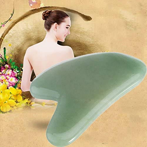 Gua Sha aventurine verte anti-poches et tensions musculaires