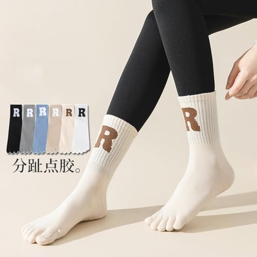3 pairs - medium tube spring summer thin breathable Korean long socks3