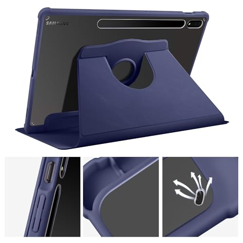 Étui Galaxy Tab S8+ 5G anti rayures et support rotatif