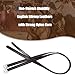 Jeereal Stability English Stirrup Leathers with Strong Nylon Core for Equestrian Riding (Black Brown, 58