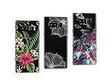 NOVAGO Compatible avec Smartphone Samsung Galaxy Note 8  Coque Souple et résistante Anti Choc avec Impression de qualité (3 Coques, Multicolore 3)