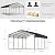 LAUSAINT HOME 12x20 FT Metal Carport Enhanced Base Heavy Duty Garage Carports, Outdoor Galvanized Car Shelter, Oversized Carport Canopy with Steel Roof and Frame, for Pickup, Boat and Tractor