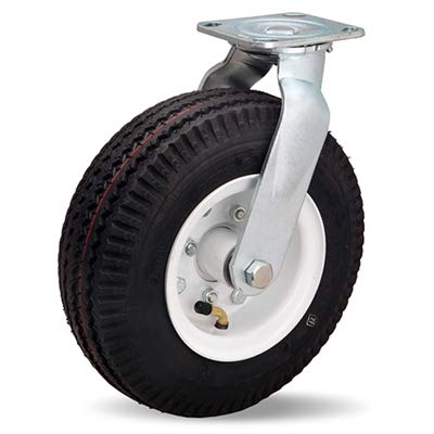 Hamilton Cush-N-Aire Swivel Part# S-5210-PRB Caster with 10" Pneumatic Air-Filled Tire with 17 mm Sealed Precision Ball Bearing - 480 Lbs Capacity - USA Made