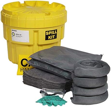 SpillTech Universal Overpack Salvage Drum Spill Kit, 20 Gallon, 43 Pieces (SPKU-20)