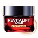 L'Oréal Paris Revitalift Láser Triple Acción Crema de Día Nº1 Anti-Edad Protección Solar SPF25 con Pro-Retinol, Ácido Hialurónico y Vitamina Cg. Reduce Arrugas, Reafirma y Reduce Manchas Oscuras, 50ml