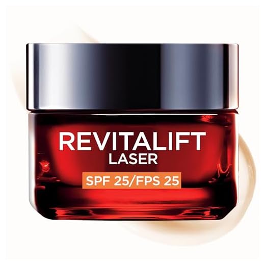 L'Oréal Paris Revitalift Láser Crema de Día Anti-Edad Triple Acción, Protección Solar SPF 25, 50 ml