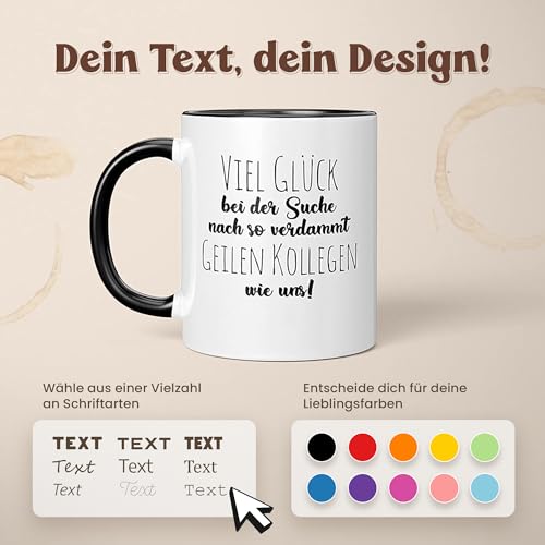 LIEBTASTISCH Personalisierte Tasse Mit Namen - Spülmaschinen- & Mikrowellengeeignet - In Deutschland Bedruckt - 330 ml - Beidseitig… – Ansicht 5