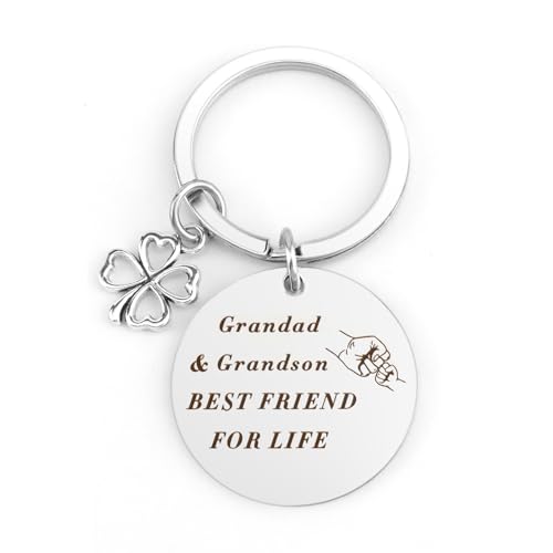 Kiopdse Grandad Gifts,Grandad Father's Day Gifts for Grandad,Grandparents Gifts for Grandparents Christmas Gifts,Grandad Keyring,Presents for Grandad Gifts from Grandchildren,Grandpa Gift for Grandad