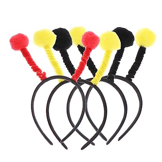 FRCOLOR 4 Pcs Tiara De Páscoa Bopper De Antena Bandana De Tentáculo Boppers Alienígenas Artesanato De Bandana Faixa De Cabelo Antena Artigos De Festa De Ano Osciloscópio Abelha Filho
