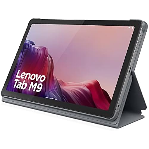 Lenovo Tab M9-2023 - Tablet - Long Battery Life - 9" HD - Front 2MP & Rear 8MP Camera - 3GB Memory - 32GB Storage - Android 12 or Later - Folio Case Included,Gray