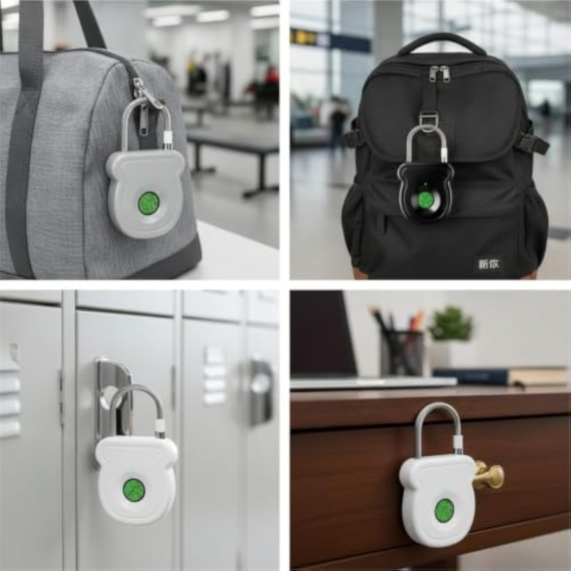 Biometric Keyless Smart Padlock for Travelers