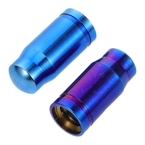 2 piezas tapas de válvula francesa de aleación de titanio para bicicletas, tapas de vástago de válvula de neumático a prueba de fugas para bicicletas de montaña y carretera, sellado hermético, accesorios para ciclismo con instalación fácil y multiterreno miniatura 1