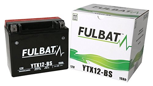 Fulbat Batería Agm Ytx12-Bs 12V 10Ah 180A Largo: 150 X Ancho: 87 X Alto 130 (Mm) ¦