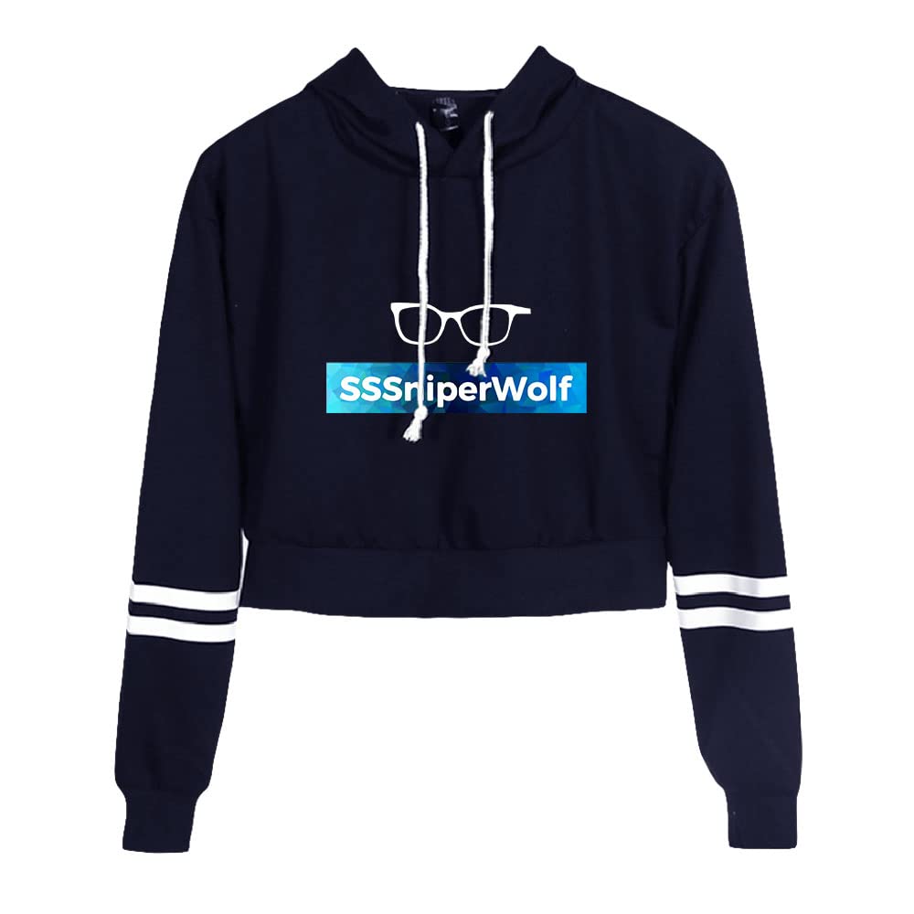 sssniperwolf Merch Hoodies Navel Sweatshirt for Girls Crop Top Hoodie Youth Streetwear Fashion Hoodie