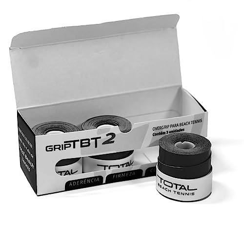 Grip Raquete Total Beach Tennis - 3 unidades Preto
