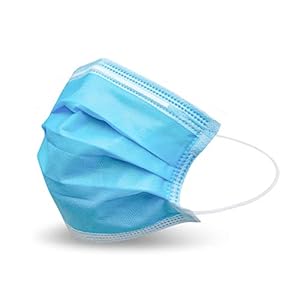 VIROSA Extra VALUE 3 Layer Face Masks | PACK of 100 | Comfortable, Protective and Suitable For Sensitive Skin – Blue