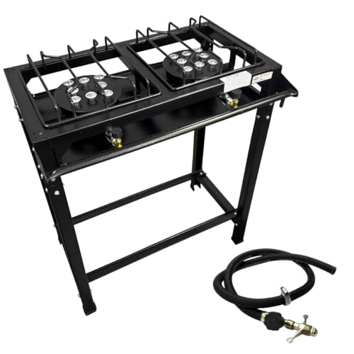Fogão Portátil Industrial Grande 2 Bocas Alta Pressão Roa