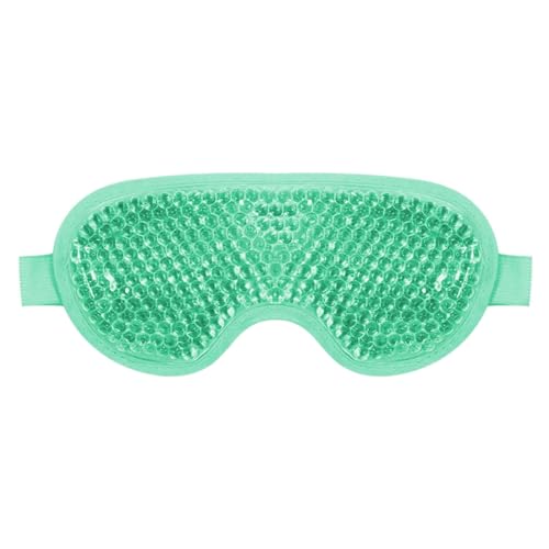 Maschera Gel Occhi per Stanchezza e Gonfiore - Anti-Occhiaie, Maschera per Occhi, Maschera Gel Per Gli Occhi Impacco Freddo Riutilizzabile Perfetta Per Blefarite, Occhi Gonfi, Occhiaie (Verde)