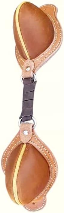 Western Saddle Natural Leather Bucking Roll with Steel Dees Buck Roll 026